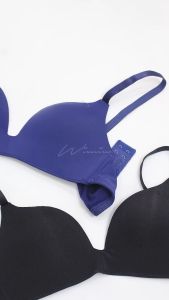 Wimiu BH Bra Tanpa Kawat Wanita Premium Satin Seamless Busa Tipis 100089