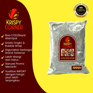 BUMBU TABUR RASA AYAM LADA HITAM 1kg / BUBUK TABUR BLACKPEPPER BLACK PEPPER BUMBU TABUR KILOAN 1000 GRAM / 1KG JT119