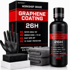 Graphene Ceramic Coating 26H – Professional Hydrophobic Protection High Gloss Finish (70ml)