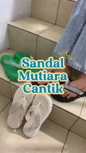 OKAIDO Sandal Jepit Wanita Cewek Perempuan Gaya Fashion Korea Style Berlian Anggun Nyaman Lembut