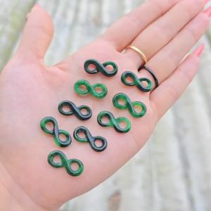 Q79 Charm Như Ý Nguyện Vô Cực Ngọc Cẩm Thạch Sơn Thủy ko kén mệnh - Phong Thủy TUDO