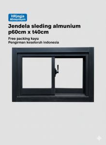 JENDELA SLEDING/GESER ALMUNIUMP 60CM X T40CM