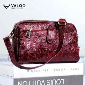 Tas Slingbag Kulit Wanita Tas Selempang Kulit Wanita Cewek Tas Bahu Kulit Wanita Tas Shoulderbag Kulit Wanita Perempuan BERYL Bag Dari Kulit Sapi Premium