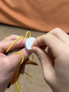 Interactive Cat Toys Hanging Squeaky Simulation Bird Plush Cats Pets Teasing Toys