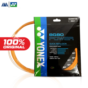 YONEX BG80 Power Badminton Racket String – Explosive Smash & High Repulsion Strings (Made in Japan)