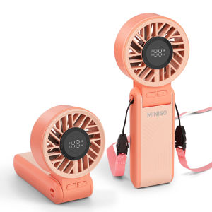 Miniso | MINISO 3600mAh Portable Fan 10000RPM Ultra High Speed Brushless Motor 120 Stepless Speed Foldable Fan with Smart Display