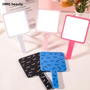 Gương Trang Điểm Cầm Tay Để Nối Mi Gương Trang Điểm Hình Vuông Có Tay Cầm Bằng Nhựa Phụ Kiện Làm Đẹp Độ Nét Cao
