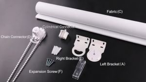 100% Blackout Curtain Roller Blinds Shades Sleek Eco-Friendly Window Blinds for Home & Office
