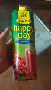 Nước ép Nam việt quất nguyên chất 100% Rauch Happy Day Cranberry 1L nhập khẩu Áo