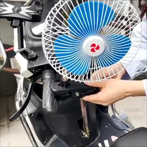 พัดลมสำหรับรถยนต์ เรือ รถกระบะ และอื่นๆ ไฟ 12V.พัดลมรถบรรทุก/รถพ่วงสำหรับลมแรงเป็นพิเศษใบพัดขนาดใหญ่ 8 นิ้ว พร้อมส่ง