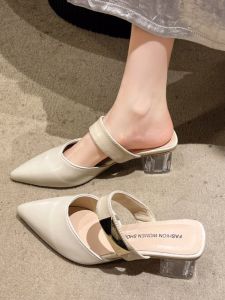 Giày Sandal Cổ Tay Nữ Mùa Hè 2024 Thời Trang Phong Cách Hàn Quốc Giày Cao Gót Mềm Mại Thoải Mái Giày Cao Gót Đế Bằng