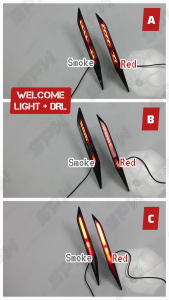 JAECOO J7 Rear Bumper LED Reflector Daylight DRL Dynamic LED Running Signal Brake Light Plug & Play PNP Socket 2024 2025 2026