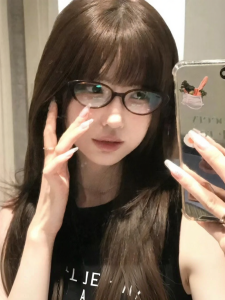 YINFAN | Nude Colored Cat-Eye Oval Small Frame Anti-Blue Light Slimming Face Glasses Frames