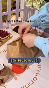 Bánh Đậu Đỏ Gạo Lứt Hương Vị Thơm Ngon Đậm Đà Mềm Mềm Ngọt Nhẹ Thích Hợp Với Mọi Người
