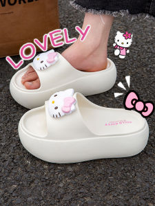 Dép Đế Dày Kitty Cat Cho Nữ Mùa Hè 2025 Dép Đế EVA Chống Trượt Chống Mùi Đế Ngoài Bằng Nhựa Dép Thường Ngày