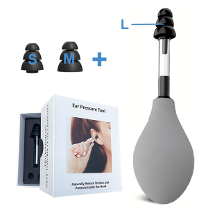 Thiết Bị Hút Giảm Áp Lực Tai Kèm Hộp Đựng 3 Cỡ Nút Bịt Tai Dụng Cụ Giảm Đau Nửa Đầu & Nhức Đầu Dụng Cụ Làm Sạch Ráy Tai