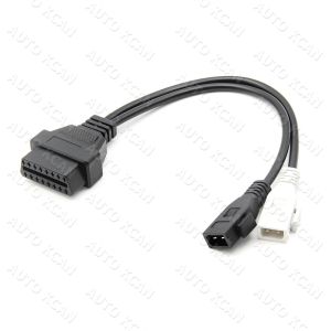 2X2 Pin Adapter to 16Pin Female OBD2 Connector Cable ForVAG ForVW Adapter Diagnostic Tool Car Cable