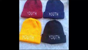 Topi Kupluk Rajut Bordir Lucu (3 - 18 Bulan)