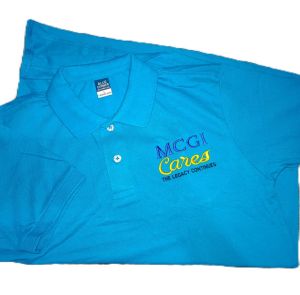 MCGI CARES Colored Polo shirt Front Embroidery