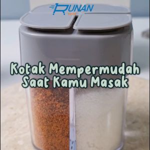 Tempat Bumbu Dapur Lada Garam - Kotak Bumbu Dapur Container Box 4 Slot