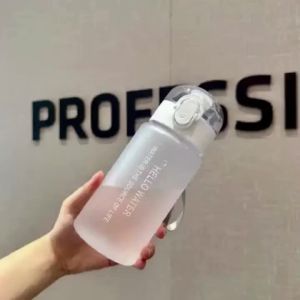 550ML Space-Themed Water Bottle with Anti-Slip Lid & Handle - Durable Plastic Leak-Proof Design for Outdoor Sports Camping
