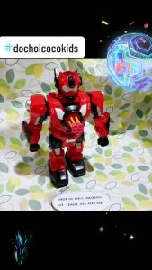 Đồ chơi Robot siêu nhân điều khiển nhiều chế độ di chuyển đi lại bắn tên đèn Led và âm thanh vui nhộn