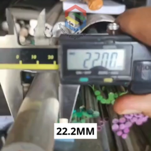 As alumunium 22 mm (7/8") 6061 round bar