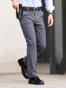 กางเกงขายาวผ้าไหมน้ำแข็งแห้งเร็วสำหรับผู้ชาย ฤดูใบไม้ร่วง ฤดูใบไม้ผลิ กางเกงขายาวสำหรับปีนเขาแบบบาง ระบายอากาศได้ดี กางเกงขายาวแบบตรง