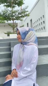 Hijab Turkey Premium 3D Luxury || Kerudung Segiempat Motif || Anti Lotey Ga Nerawang || Ultrafine