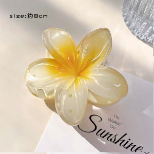 Large Flower Shark Clamp Hair Clip Womens New 2025 Back of Head Bun Hair Clip Stylish Korean Style Hair Accessories