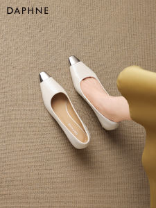 Daphne | Metallic Toe Slim Heel Summer Office-friendly Shoes
