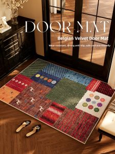 NAIERDENG | Vintage Retro Cleanable Customizable Entry Rug