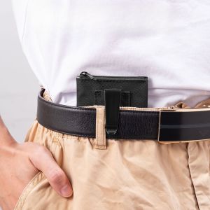 RFID Blocking Anti-Theft Hidden Clip Stash Money Belt Travel Pouch Credit Card/ID Cash Key Holder for Women & Men