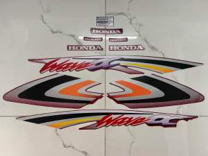 Bộ tem honda wave anpha 2002 lốc đen màu đỏ đô hàng nhập Thái Lan 3 lớp chất lượng cao dành riêng cho dòng xe này màu sắc cực đẹp giá bán cực tốt bán lẻ như bán sỉ
