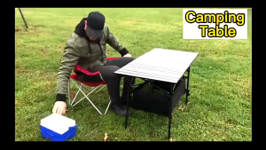 Folding Camping Table Outdoor Equipmen Picnic Iron Table Portable 95cm 120cm Lifting Table