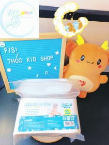 [COMBO 3] Túi khăn khô đa năng cao cấp cho bé Ecobi túi 90 tờ 120g