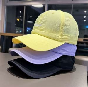 Quick Dry Breathable Baseball Cap Womens Style Summer Drawstring Letter Embroidery Sunshade Hat UV Protection Duckbill Cap