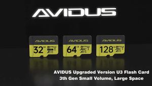 V380 PRO X AVIDUS MircoSD Card 16 32 64GB 128GB Original Memory Card A1 Ultra SDHC and SDXC Card Class 10 UHS-I U3 Up to 100MB/s transfer Read Speed Micro SD Card For CCTV Camera and Dash Cam and Drone