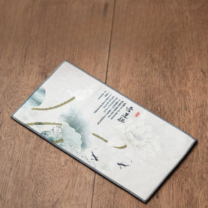 Khăn Trà Hình Chữ Nhật Phong Cách Trung Quốc Guochao Chất Liệu Cotton Thấm Hút Phụ Kiện Dùng Trong Lễ Trà Đạo Tiệc Tùng.
