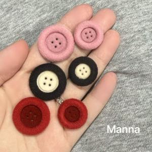 Manna Retro Color Block Flocking Four Eyes Unique Design High End Luxury Versatile Clothing Decoration Buttons Home Fabric