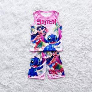Kids jersey short terno for girls 2-7yrsold Chalater Stitch