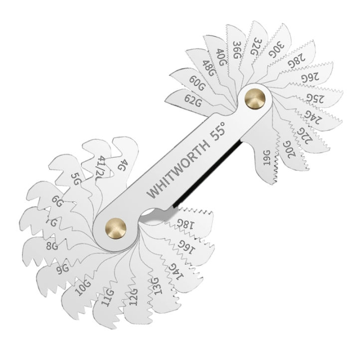 HUANGXIAOCHAO | 60 Degree Thread Gauge Ruler Universal Metric/Imperial ...