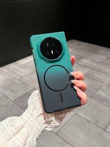Slim Gradient Matte Full Coverage Built-in Magnetic Ring Anti-drop Protective Case for Magic V5
