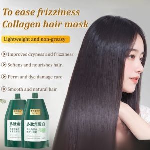 [Perm and Dye Repair] Polypeptide Keratin Moisturizing Hair Repair Cream Perm and Dye Damaged Hair Repair Cream【In Stock】