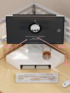 Corner Desktop Monitor Riser Organizer