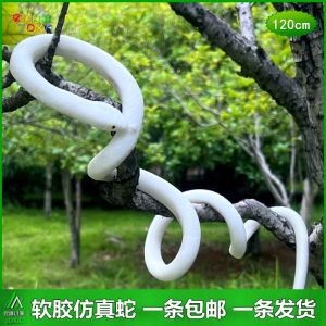 Đồ Chơi Rắn Giả Bằng Cao Su Mềm Kích Thước Lớn Và Nhỏ Mô Phỏng White Snake Legend Công Cụ Giảng Dạy Cho Trẻ Em Mô Hình Rắn Trắng