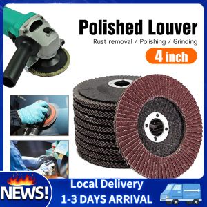 1PC 4" 100X16MM Abrasive Flap Disc Wheel Sand Paper Abrasive For Angle Grinder Metal Wood Polishing Finishing Grinding Rotary Tool