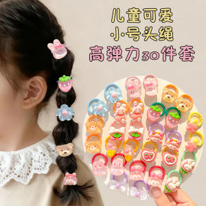 Adorable Cartoon Kids Thumb Hair Ties Small Size High Elasticity Durable Hair Accessories for Girls Baby Hair Bands