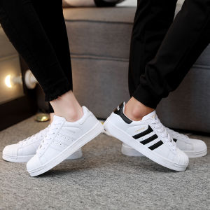 Giày Thể Thao Thường Ngày Mùa Thu Đông Phong Cách Hàn Quốc Cho Nam Giày Thể Thao Đế Xuồng Cỡ Lớn Giày Da PU Thoáng Khí