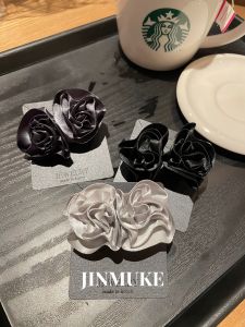 Fashionable Handmade Flower Rose Earrings Elegant Oversized Studs New Arrival Womens Jewelry Korean Style Fresh out